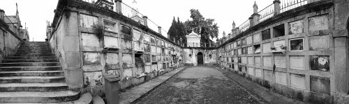 Black and white photograph of Cemitério de Agramonte by Gillian Hebblewhite 2018 ©